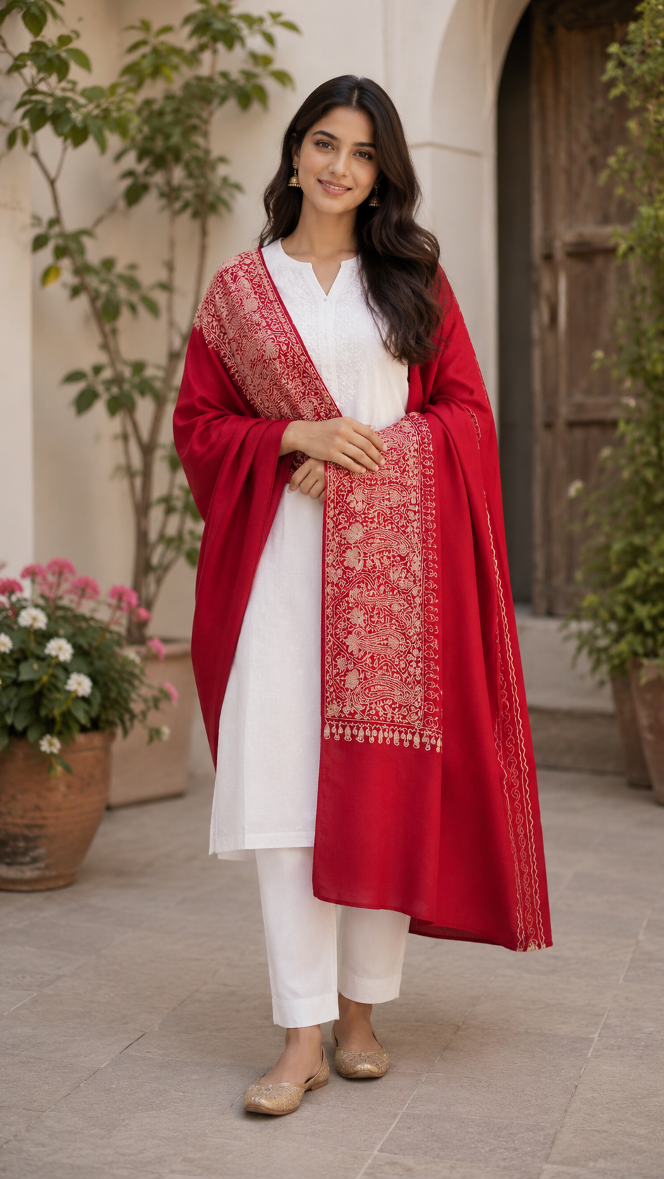 Royal Heritage Pashmina Shawl for Women – Luxury Handcrafted Winter Shawl from Jaipur