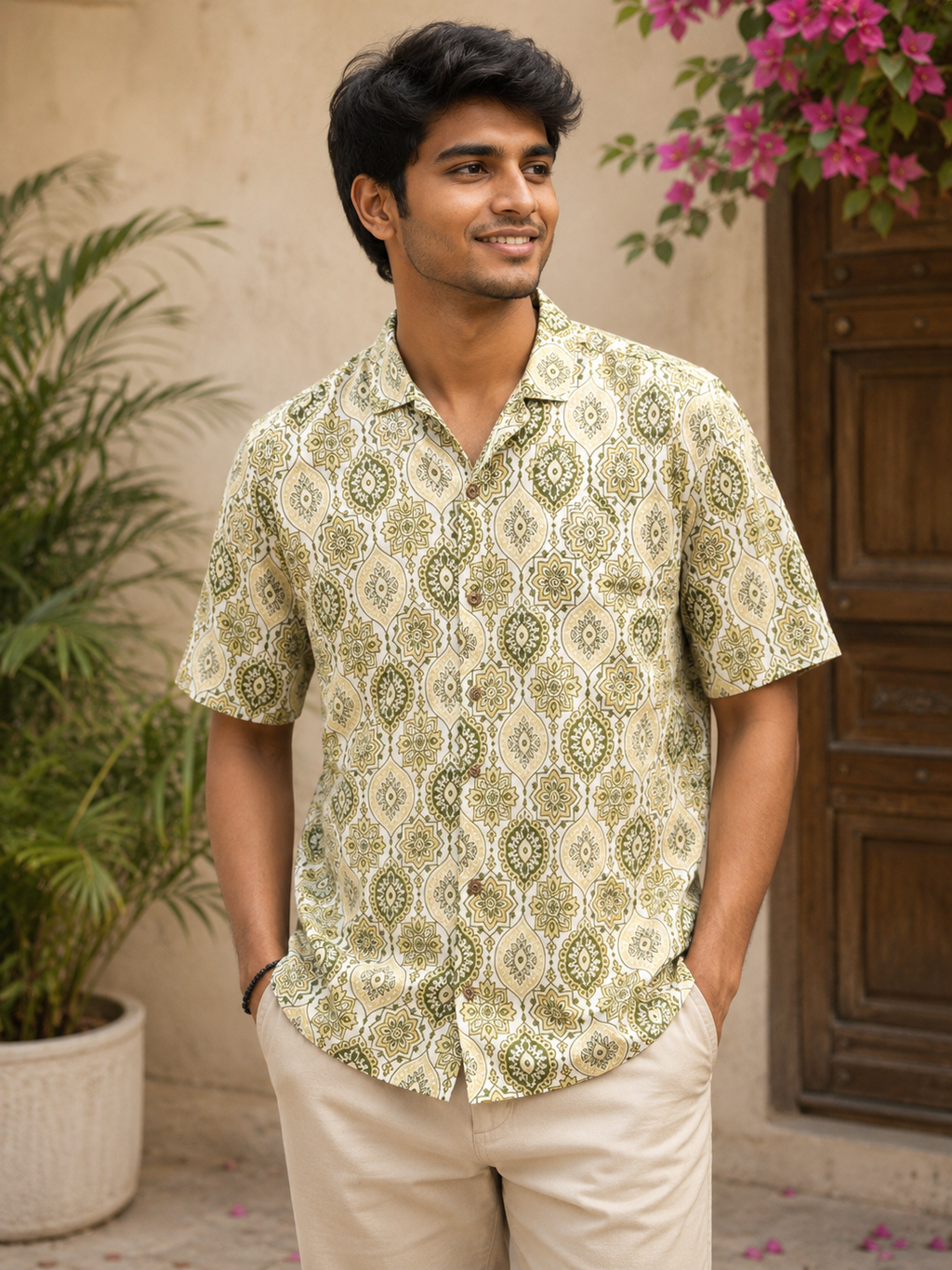 Royal Jaipur Block Print Cotton Shirt for Men – Premium Heritage Casual Wear